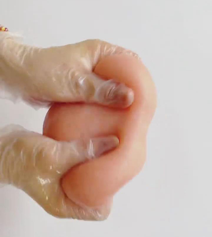 Knead, pull, and stretch the dough for 5 8 minutes