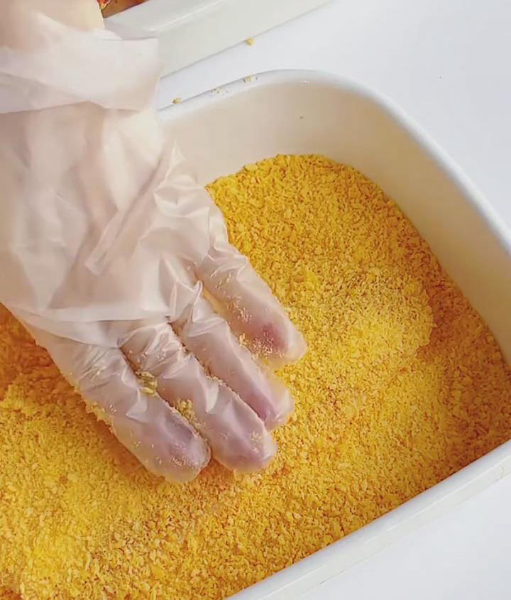 both sides are completely covered