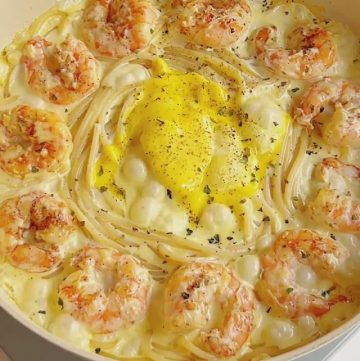 Garlic Cheese Cream Pasta (2)