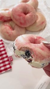 Swirled Pink Bagels (3)