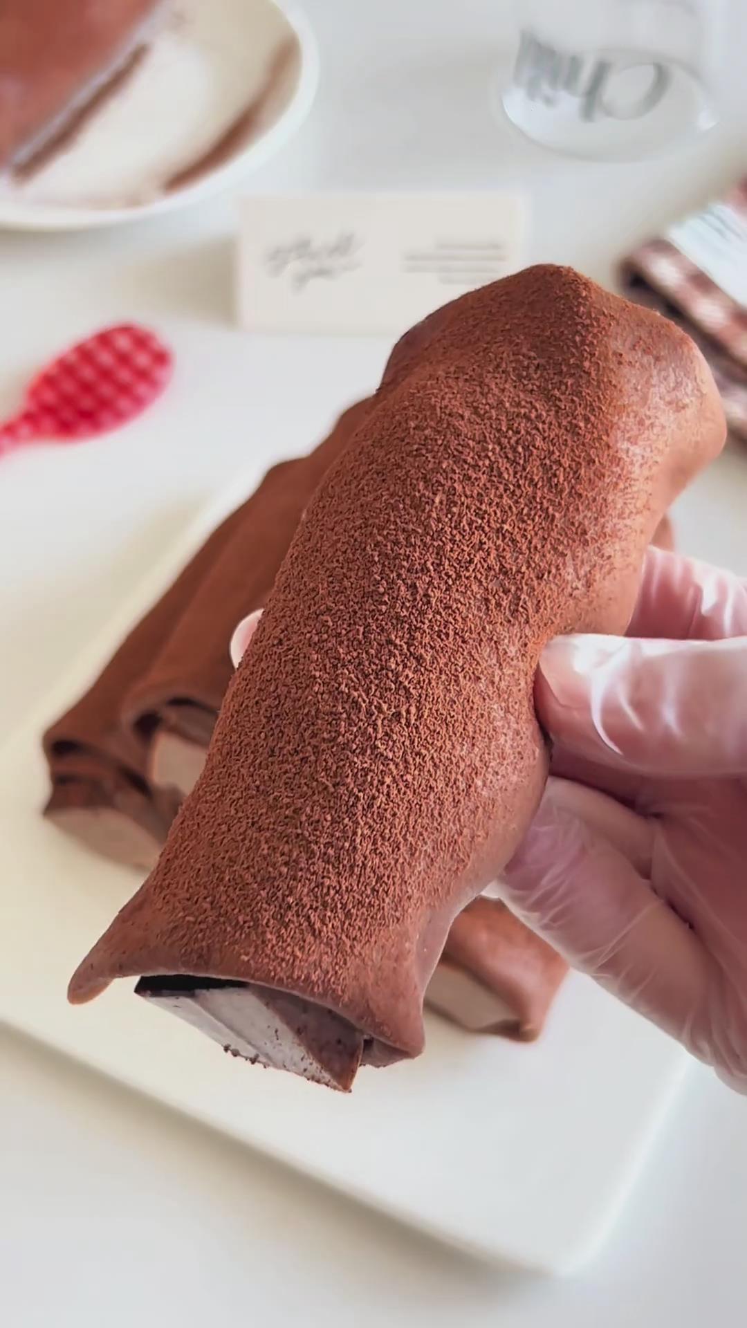 Chocolate Crepe Roll (2)