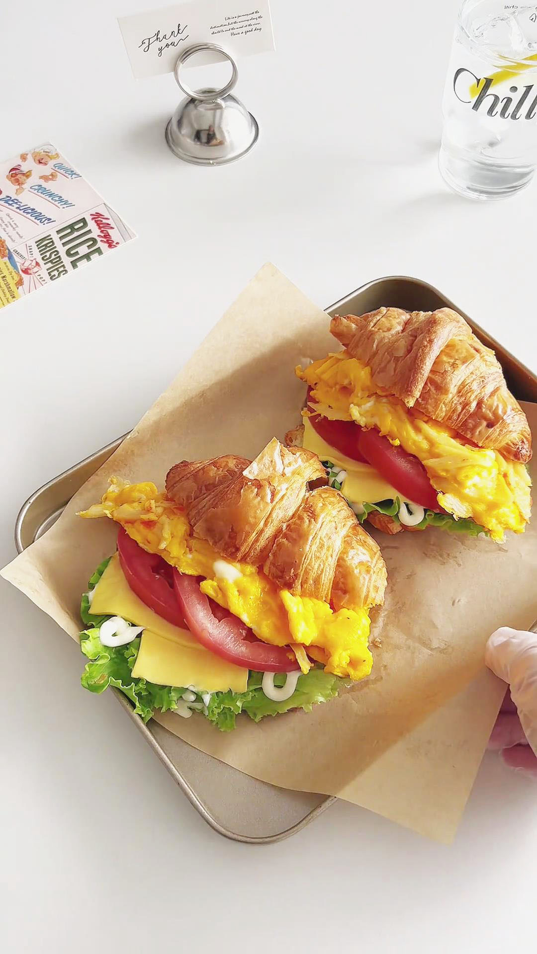 Scrambled Egg Croissant Sandwich (1)