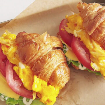 Scrambled Egg Croissant Sandwich (2)