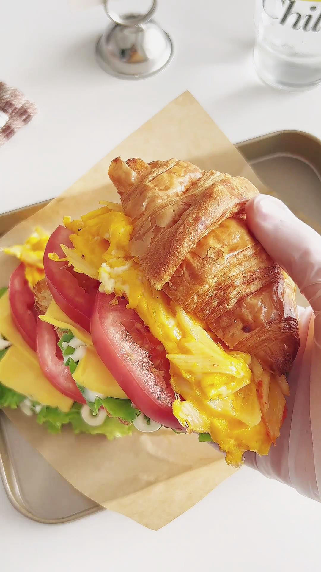 Scrambled Egg Croissant Sandwich (3)