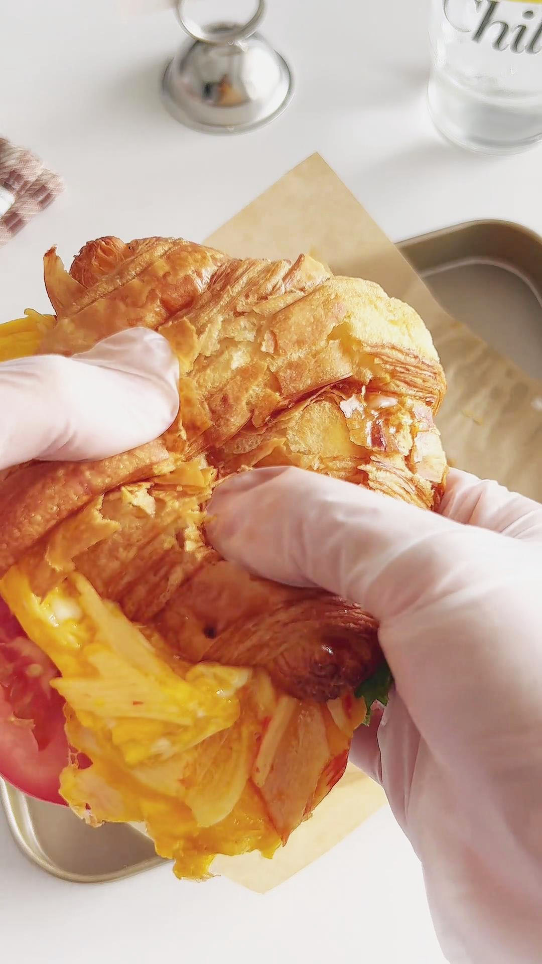 Scrambled Egg Croissant Sandwich (4)