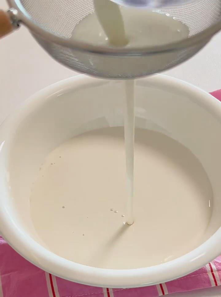 Sift the mixture once to remove any lumps