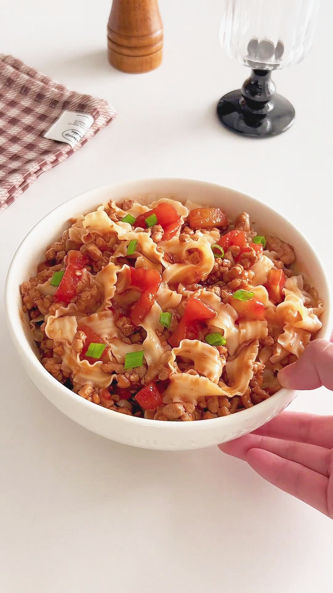 Tomato Noodles with Minced Meat (1)