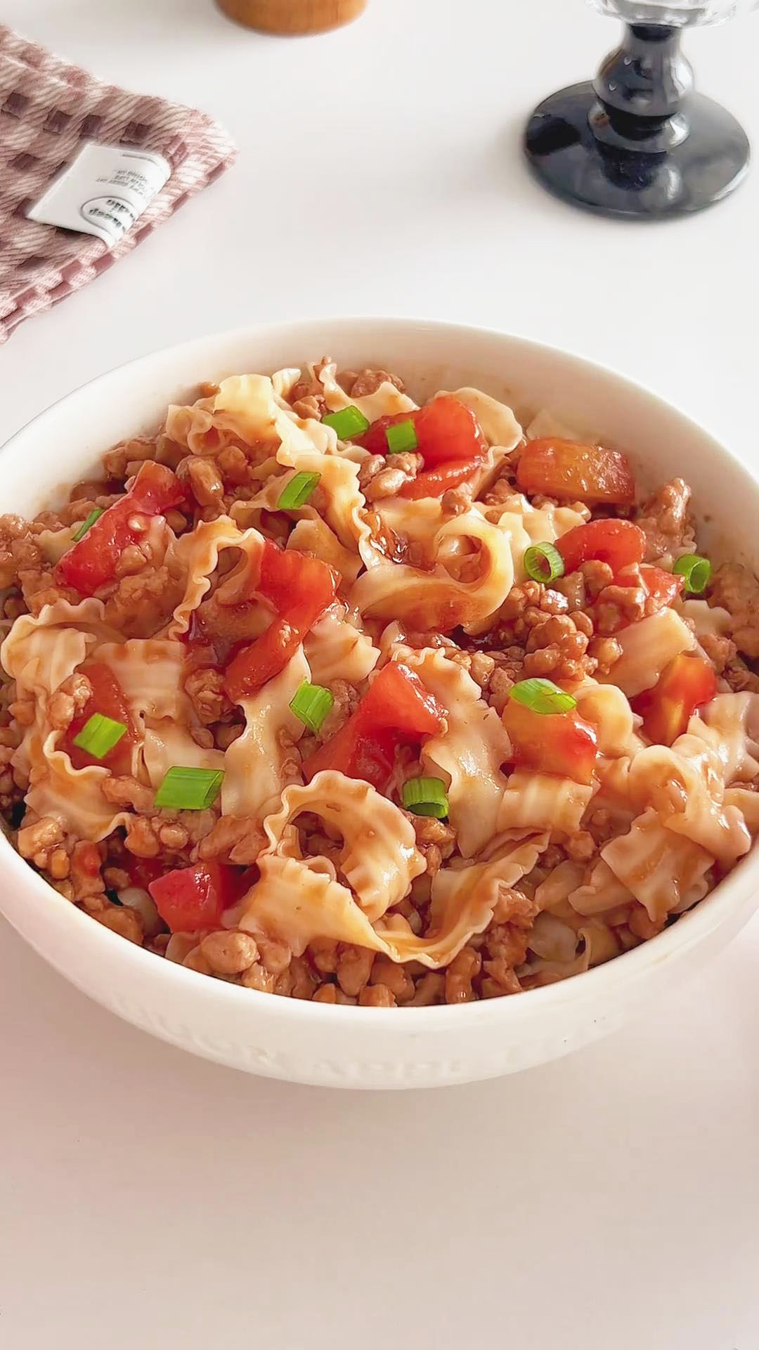 Tomato Noodles with Minced Meat (2)