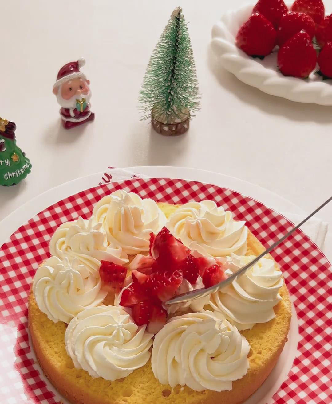 add diced strawberries