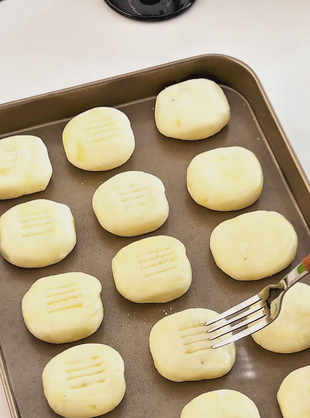 brush the surface of the potato pops