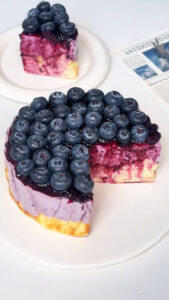 Blueberry Basque Cheesecake (4)