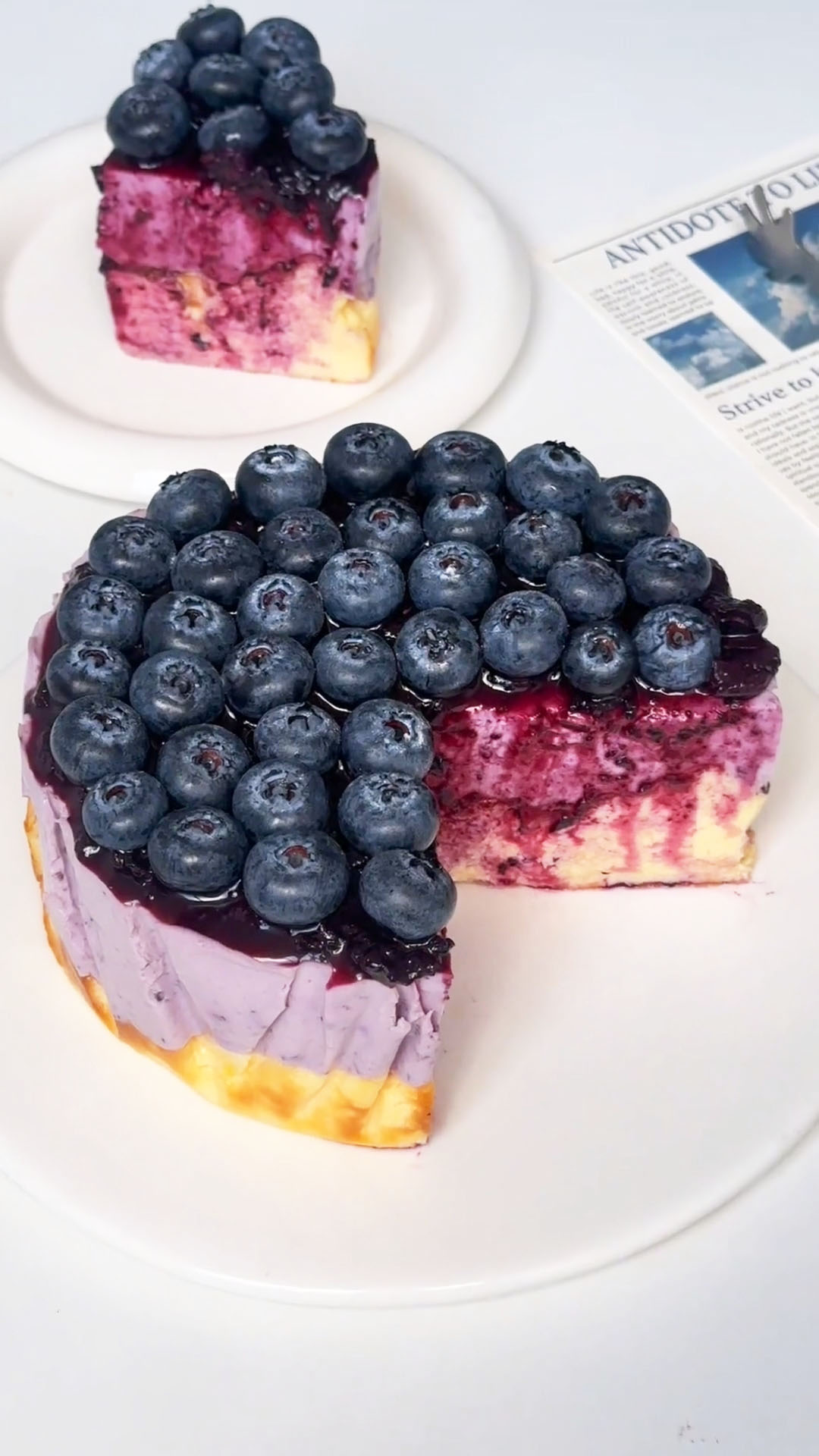 Blueberry Basque Cheesecake (4)