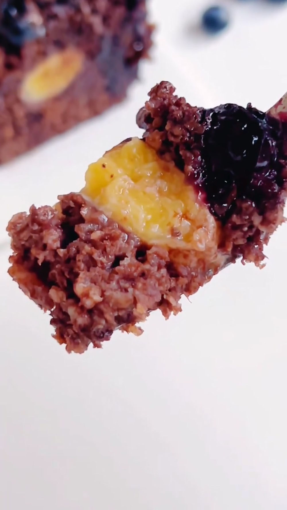 Chocolate Blueberry Oatmeal Cake (1)