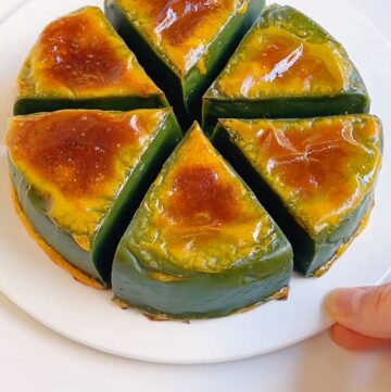 Matcha Baked Milk Custard (2)