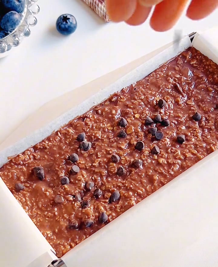 Sprinkle the surface generously with your heat resistant chocolate chips