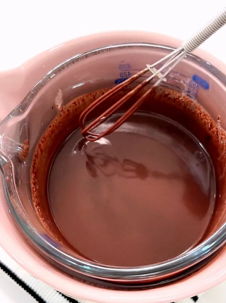Stir frequently until the chocolate is completely melted and the mixture is smooth