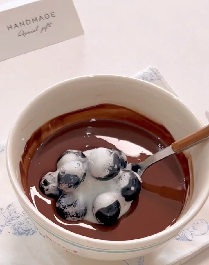 dip it into the melted chocolate