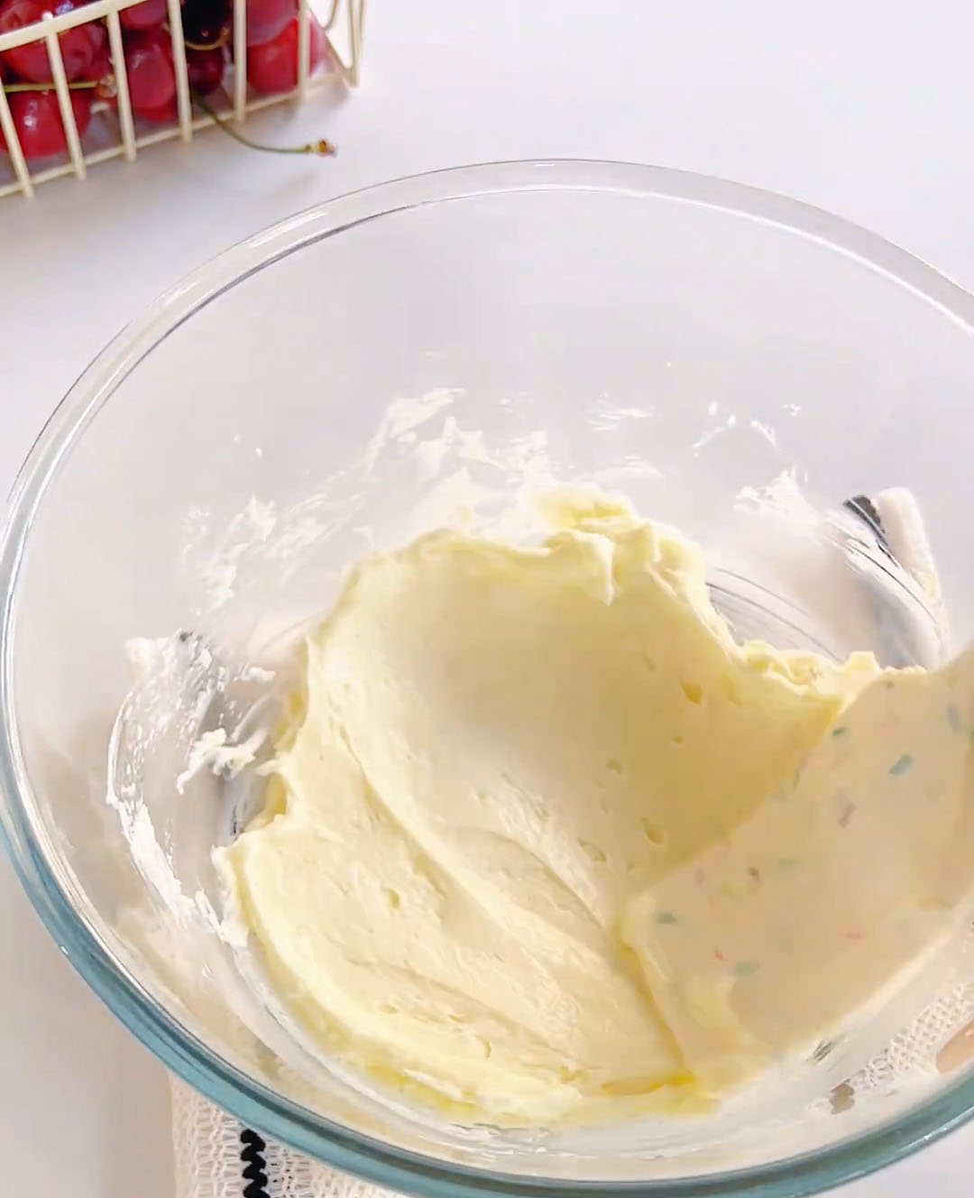mix until the cream cheese becomes smooth and lump free