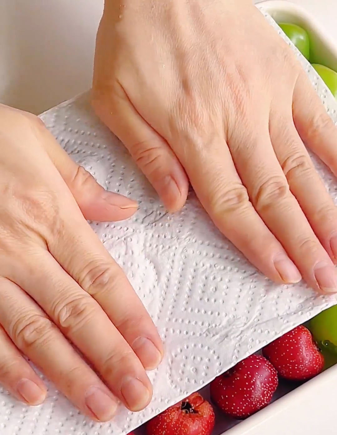 pat them completely dry with kitchen towels