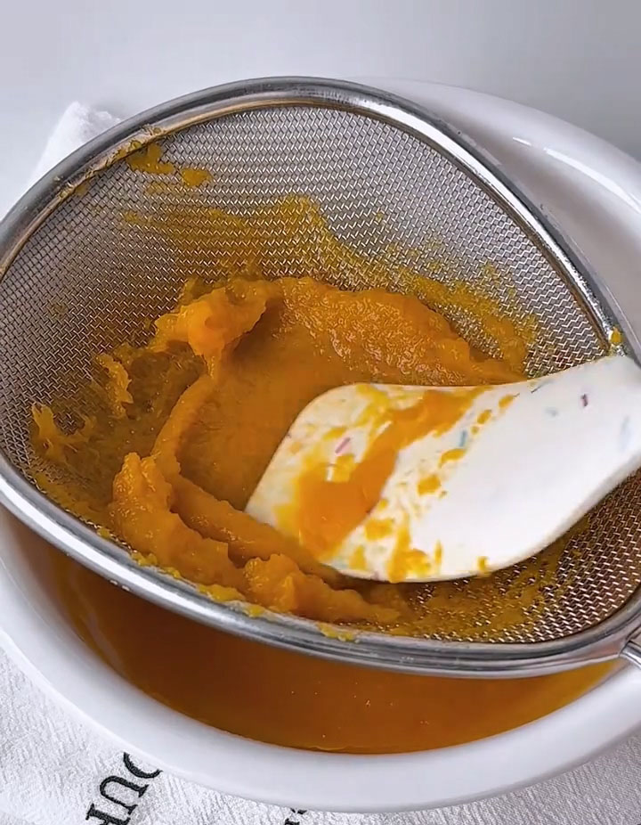 press the mash through a fine mesh sieve