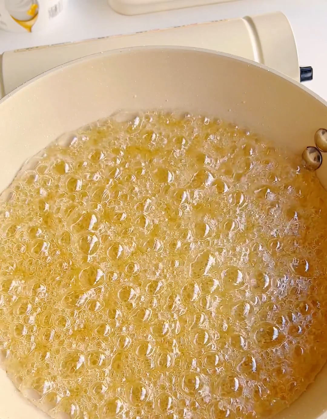 the bubbles become much smaller, more uniform