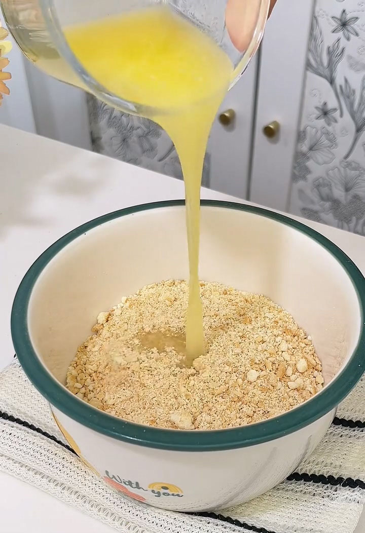 Add 50 g melted unsalted butter