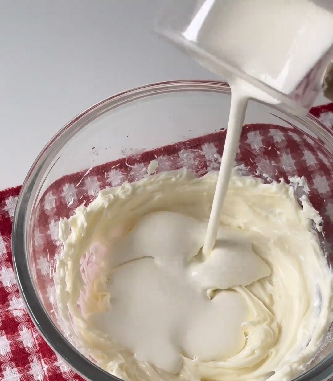 Add the whipping cream