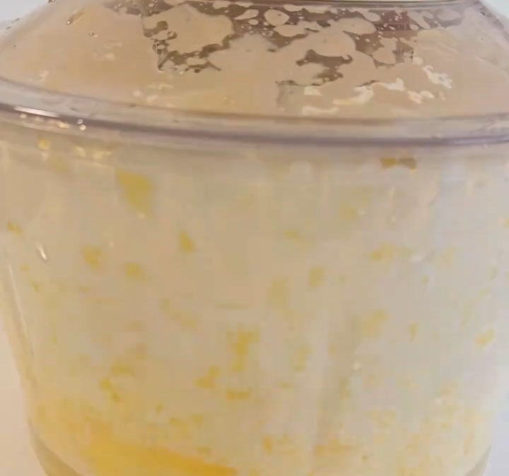 Blend until completely smooth with no fibers or lumps