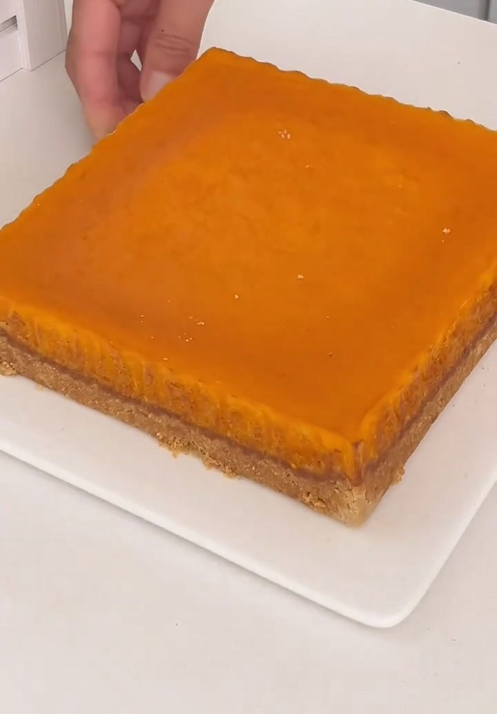 Remove from the oven and let the pumpkin bars cool completely to room temperature