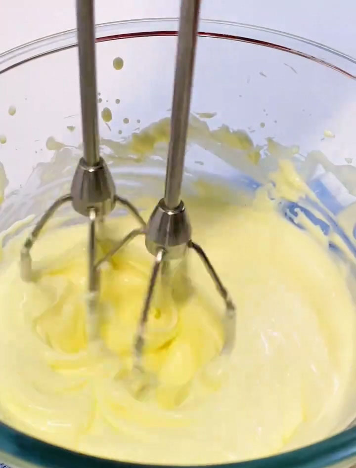 continue beating until it reaches a thick, yogurt like consistency