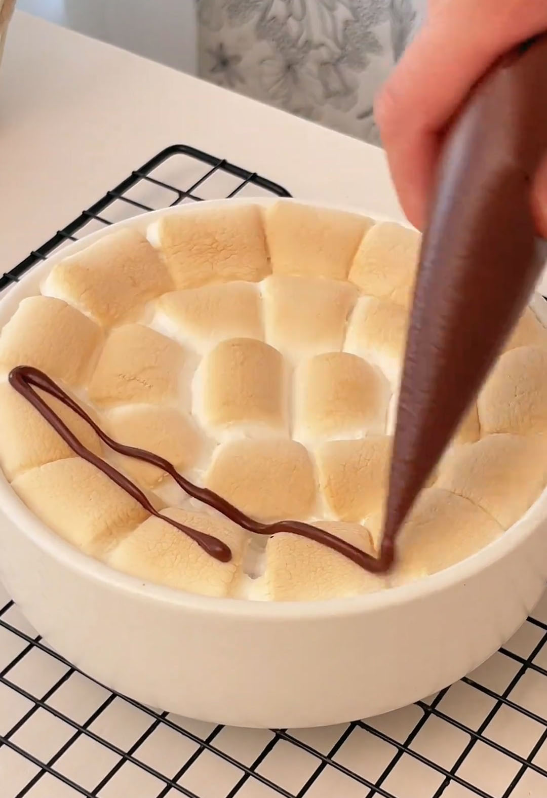 drizzle with chocolate glaze if desired