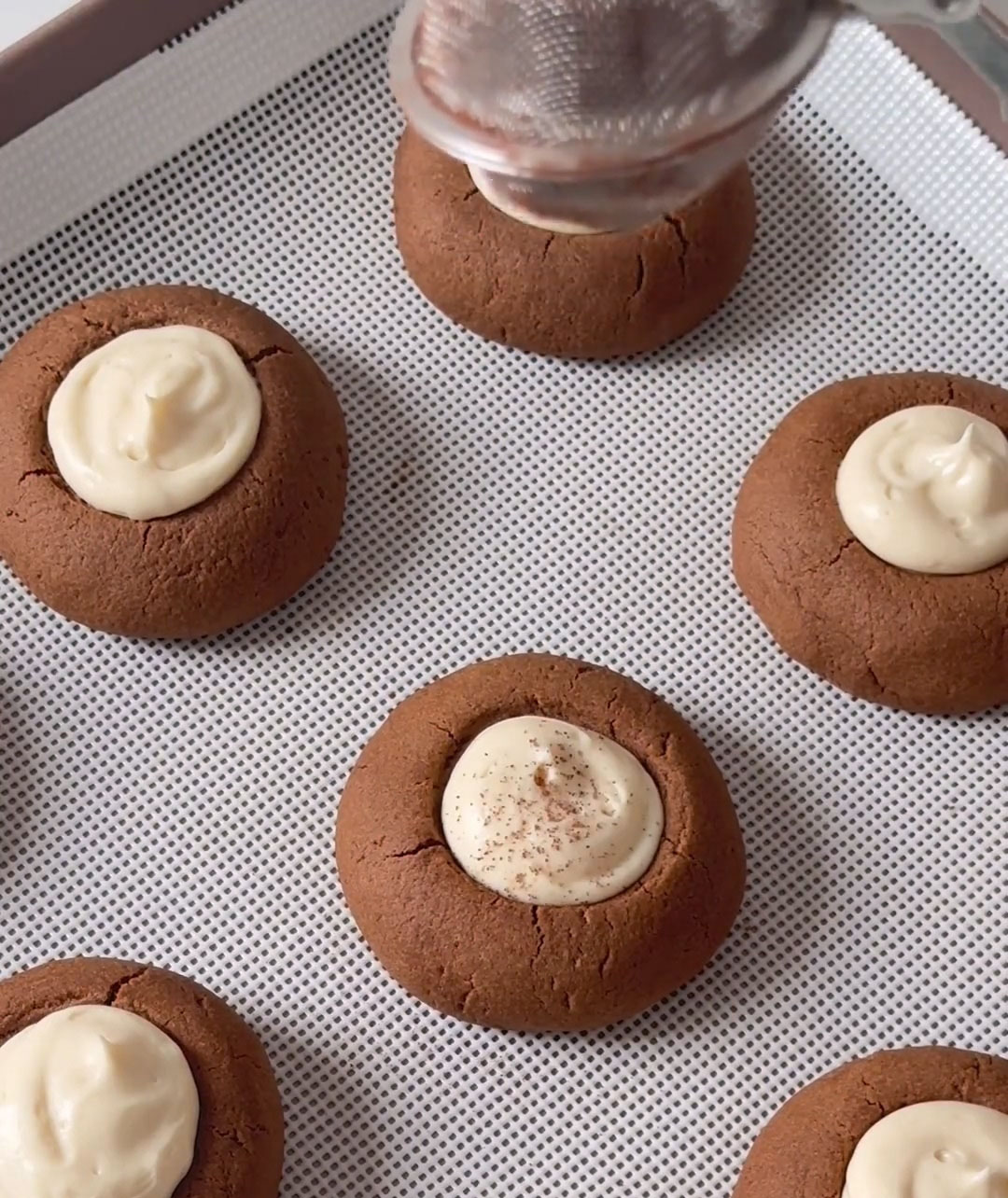 dust cocoa powder over the top