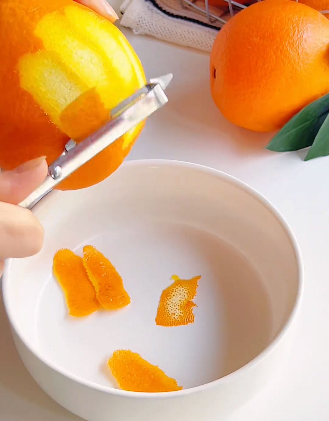 peel off the outer skin