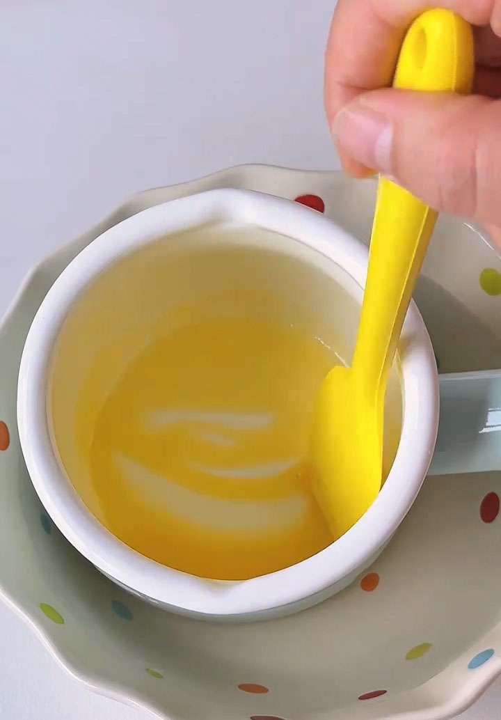 stir gently until everything is completely melted and combined into a smooth, glossy glaze
