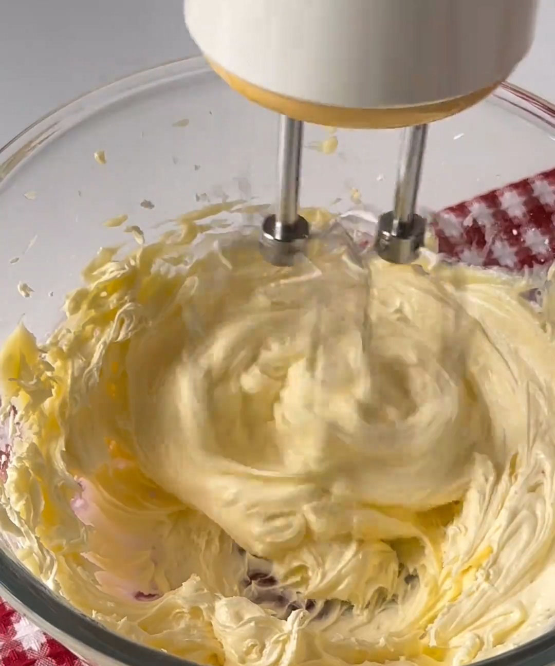 use an electric mixer to beat until light, fluffy, and pale in colour