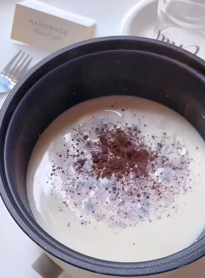 Add your crushed Oreo pieces