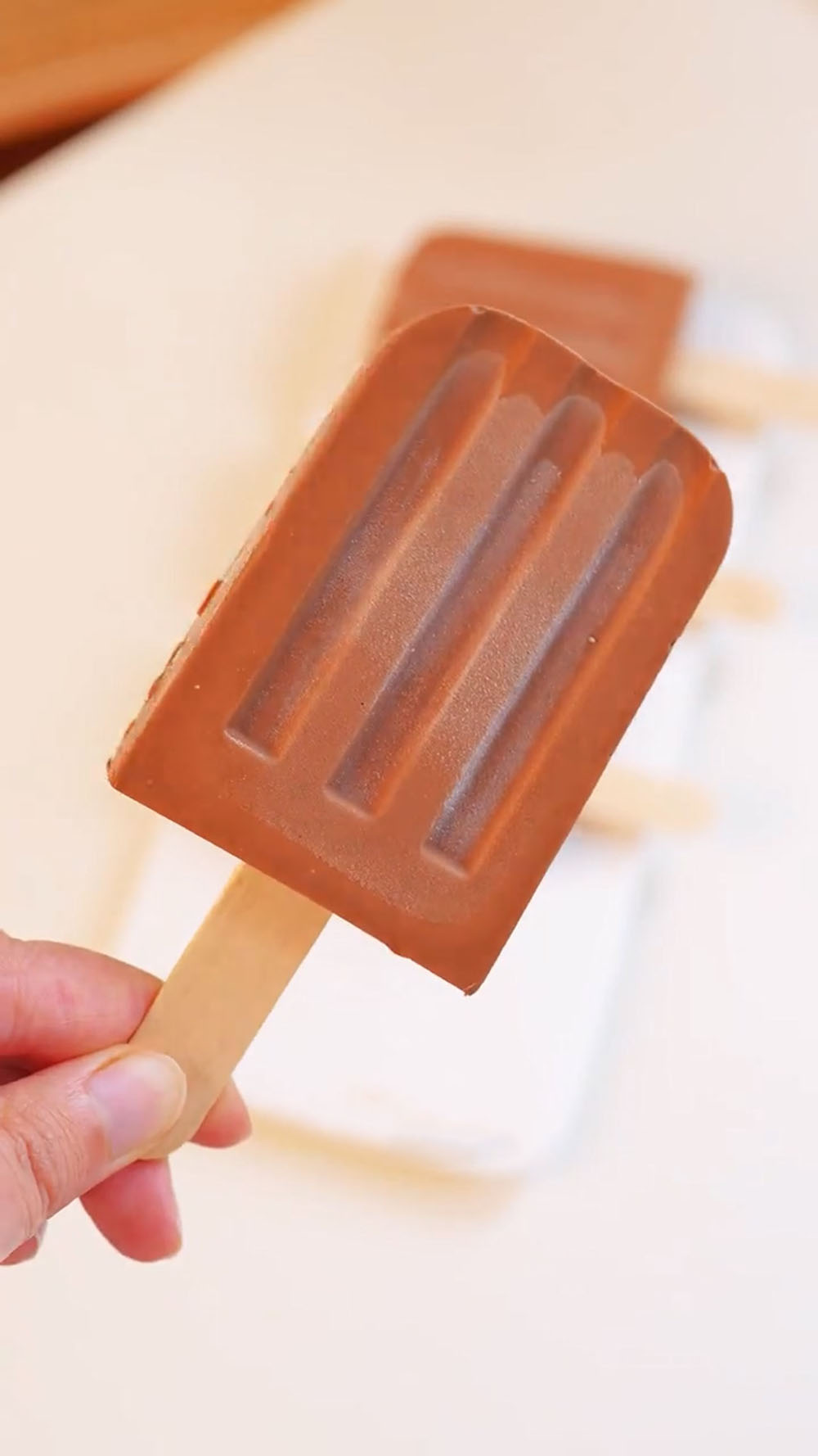 Chocolate fudge popsicles (3)