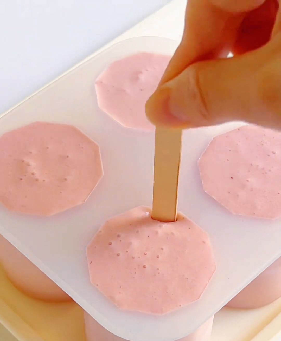 Insert popsicle sticks