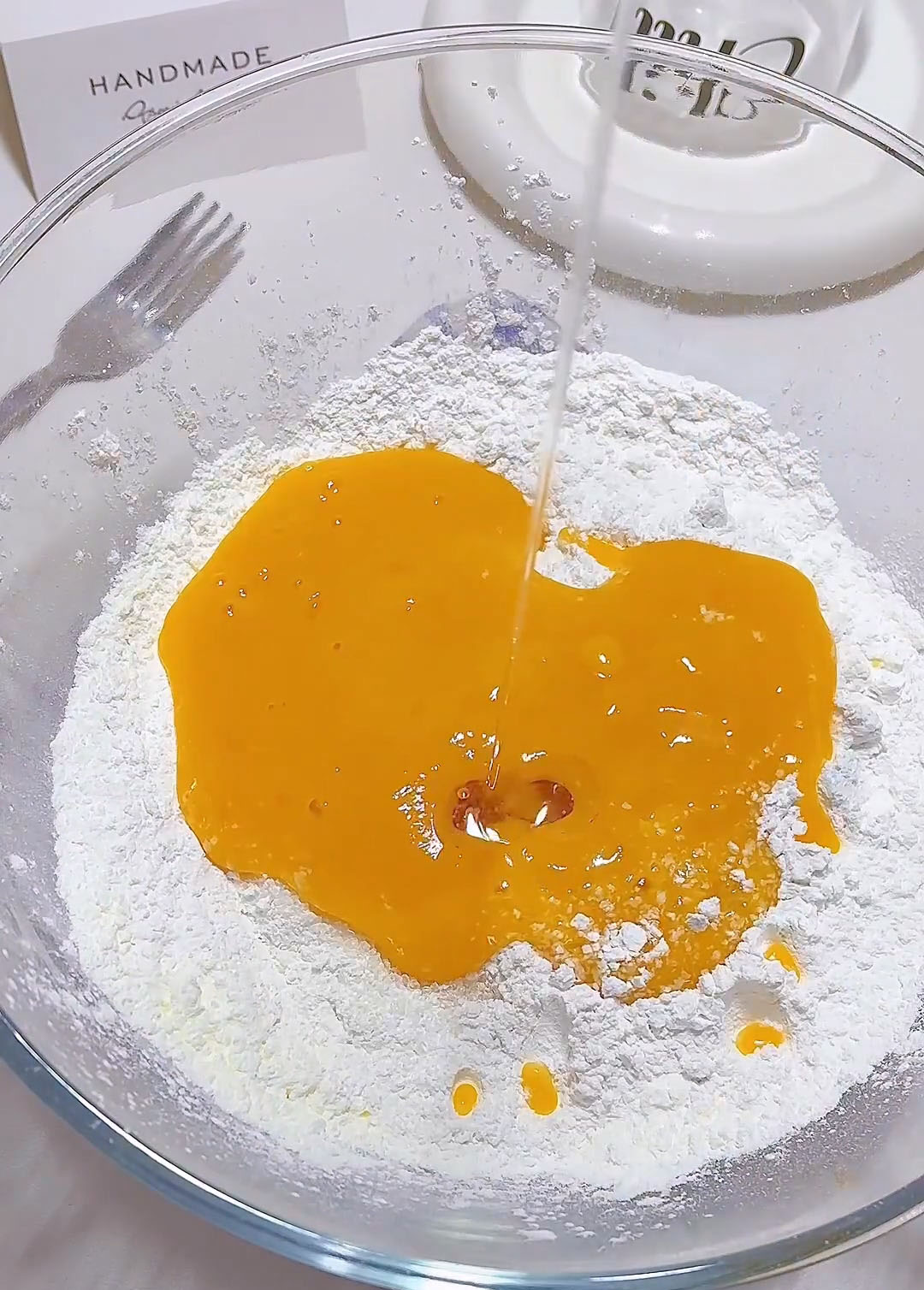 Mix the wet and dry ingredients