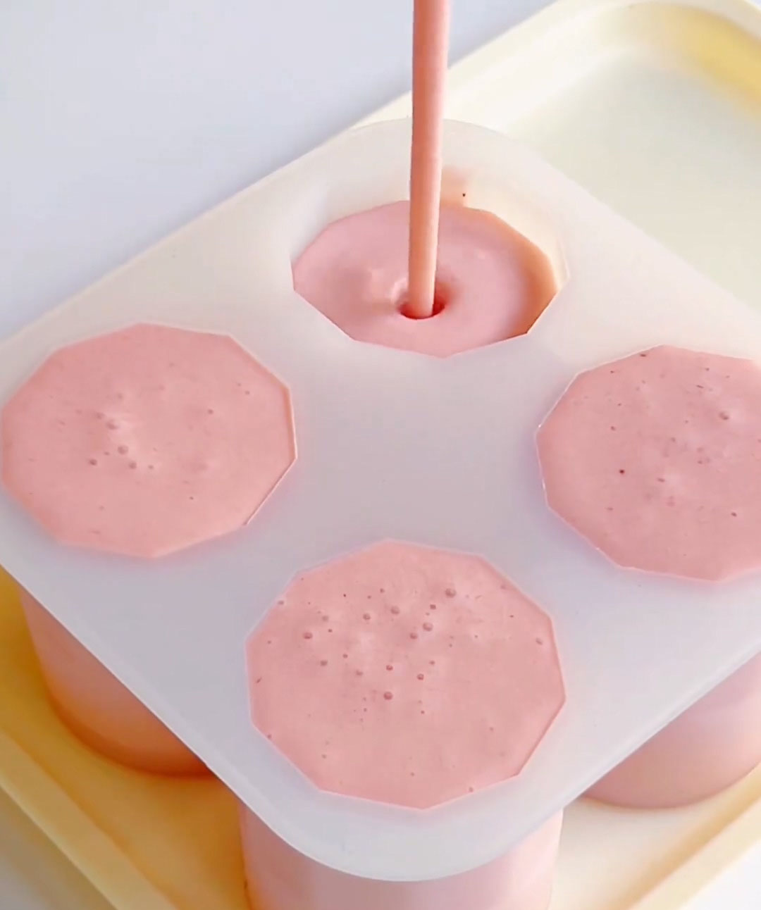 Pour the strained mixture into molds