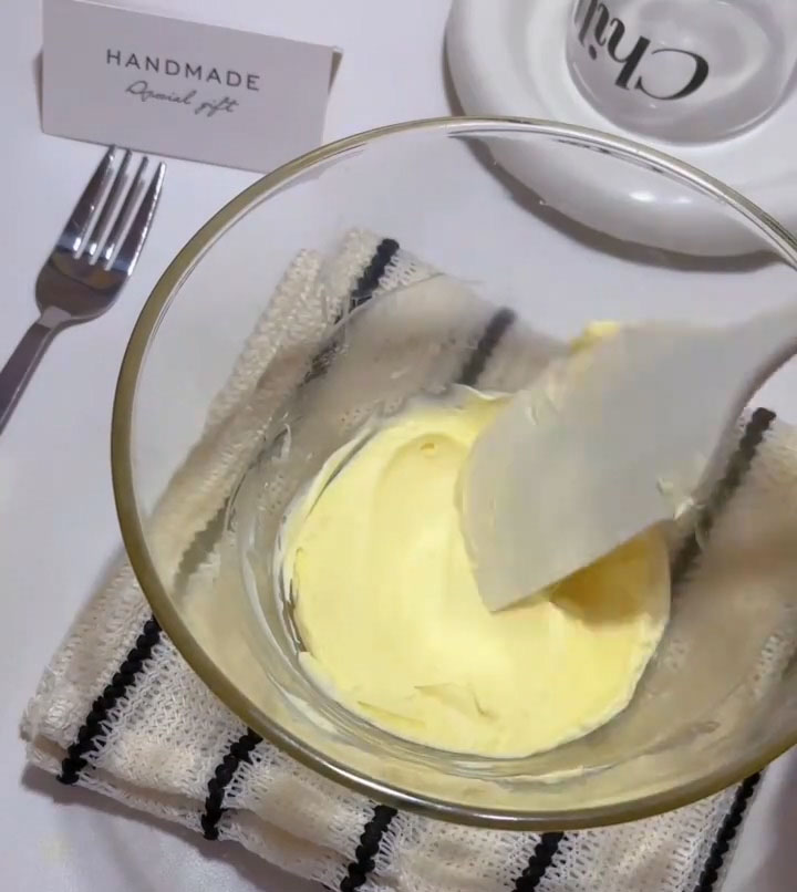 Soften and mix the cream cheese