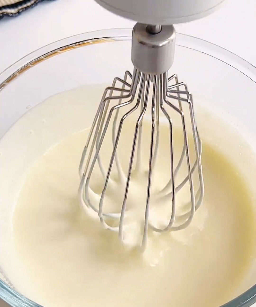 Whip the cream for the filling