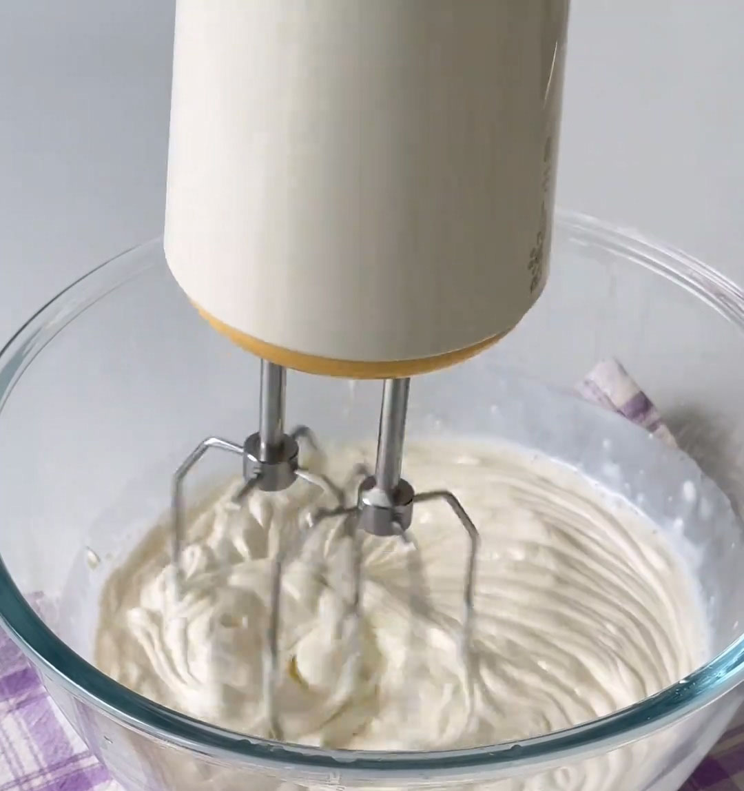 whip the mixture until it reaches a thick, yogurt like consistency